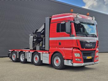 MAN TGX 37.480 8x2-6 / HMF 85 t/m CRANE / KRAN